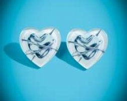 Heart Decor Stud Earrings