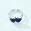 Heart Decor Temperature Changing Color Ring