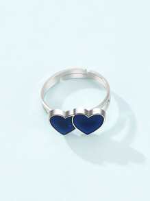 Heart Decor Temperature Changing Color Ring