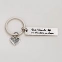 Heart Detail Stainless Steel Keychain