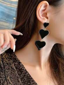 Heart Drop Earrings