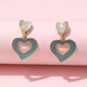 Heart Drop Earrings