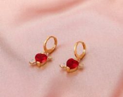 Heart Drop Earrings