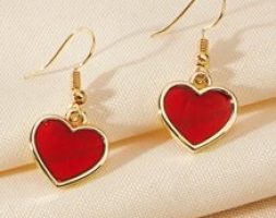 Heart Drop Earrings
