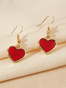 Heart Drop Earrings