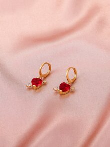 Heart Drop Earrings