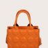 Heart Embossed Satchel Bag