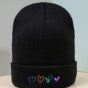 Heart Embroidered Beanie