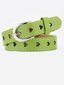 Heart Eyelet Buckle Belt