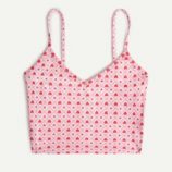 Heart Pattern Crop Cami