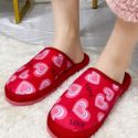 Heart Pattern Slippers