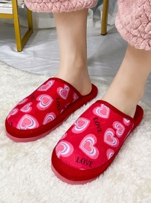 Heart Pattern Slippers