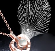 Heart Pendant Projection Necklace