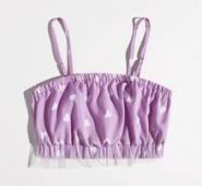 Heart Print Crop Cami