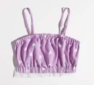 Heart Print Crop Cami