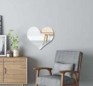 Heart Shaped Mirror Surface Wall Sticker