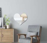 Heart Shaped Mirror Surface Wall Sticker
