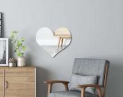 Heart Shaped Mirror Surface Wall Sticker