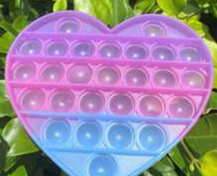 Heart Shaped Push Pop Bubble