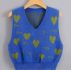 Heart & Keys Pattern Sweater Vest