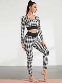 High Stretch Honeycomb Textured Sports Set