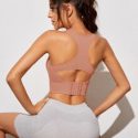 High Support Cut Out Racer Back Sports Bra