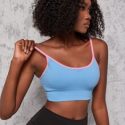 High Support Seamless Contrast Binding Sports Bra