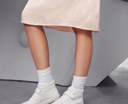 High Top Velcro Strap Skate Shoes