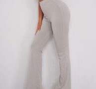 High Waist Flare Leg Pants