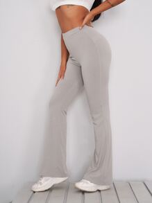 High Waist Flare Leg Pants