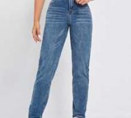 High Waist Mom Fit Jeans