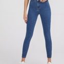 High Waist Skinny Cropped Jeans