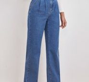 High Waist Straight Leg Jeans