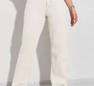 High Waist Straight Leg Jeans