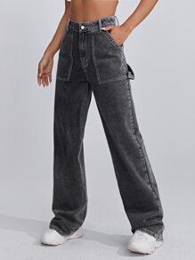 High Waist Wide Leg Jeans