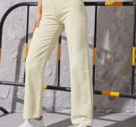 High Waisted Solid Jeans