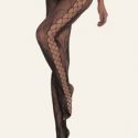 Hollow Out Black Fishnet Tights