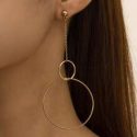 Hollow Out Round Drop Earrings