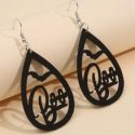 Hollow Out Water Drop Earrings