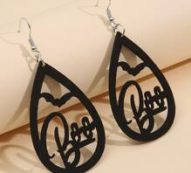 Hollow Out Water Drop Earrings