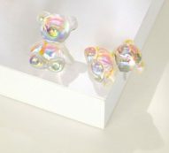 Holographic Design Stud Earrings