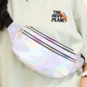 Holographic Double Pocket Fanny Pack