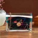 Holographic Geo Graphic Crossbody Bag