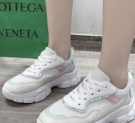 Holographic Lace Up Front Sneakers