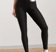 Honeycomb Textured Breathable Softness Phone Pocket Sports Leggings