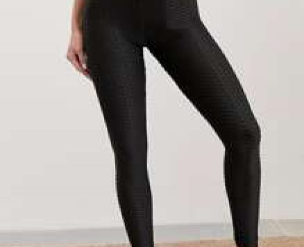 Honeycomb Textured Breathable Softness Phone Pocket Sports Leggings