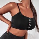 Hook-and-eye Front Cami Top