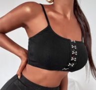 Hook-and-eye Front Cami Top