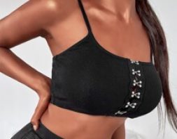 Hook-and-eye Front Cami Top