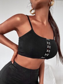 Hook-and-eye Front Cami Top